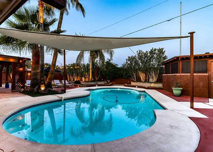 Desert Oasis - Epic Backyard Pool Bocce Firepit
